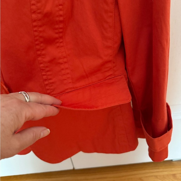 Talbots blazer jacket. New never worn. No tags. Petite size 2 or 4.  Red. - Picture 6 of 9